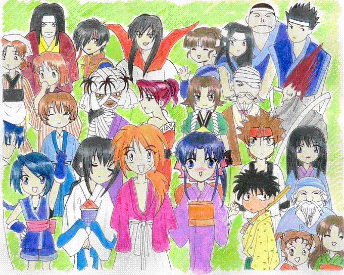 Voilà ts les persos du manga